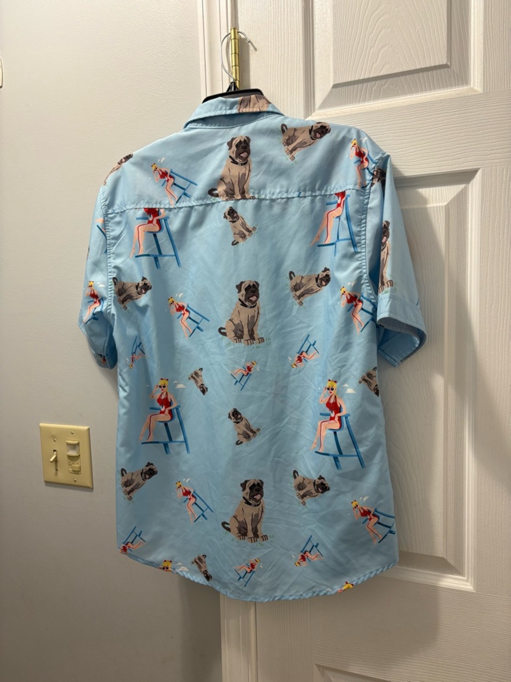 RSVLTS Sandlot Wendy Peffercorn Beast Shirt Mens Medium KUNUFLEX Button Up - Picture 4 of 5